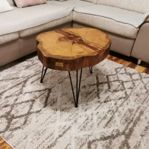 Okrúhly Epoxidový stôl: Medený Ø 60